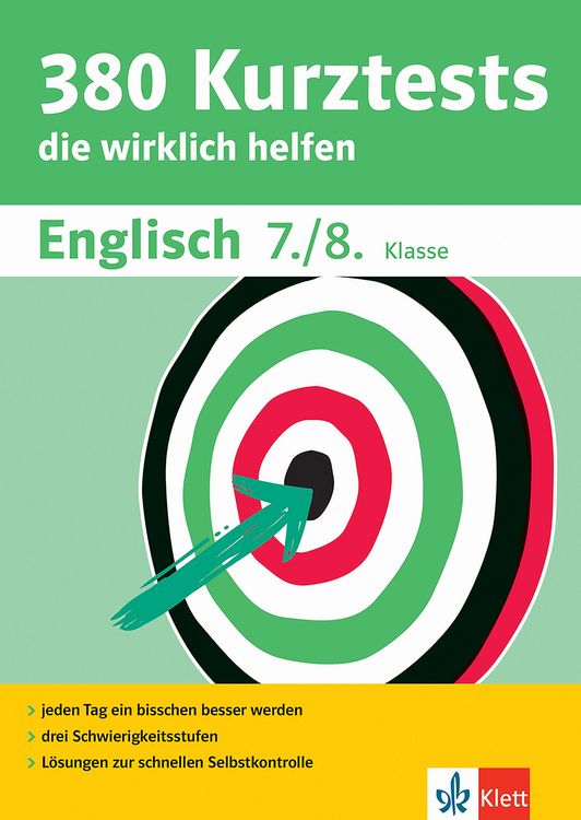 Produktbild: Klett 380 Kurztests Englisch 7./8. Klasse
