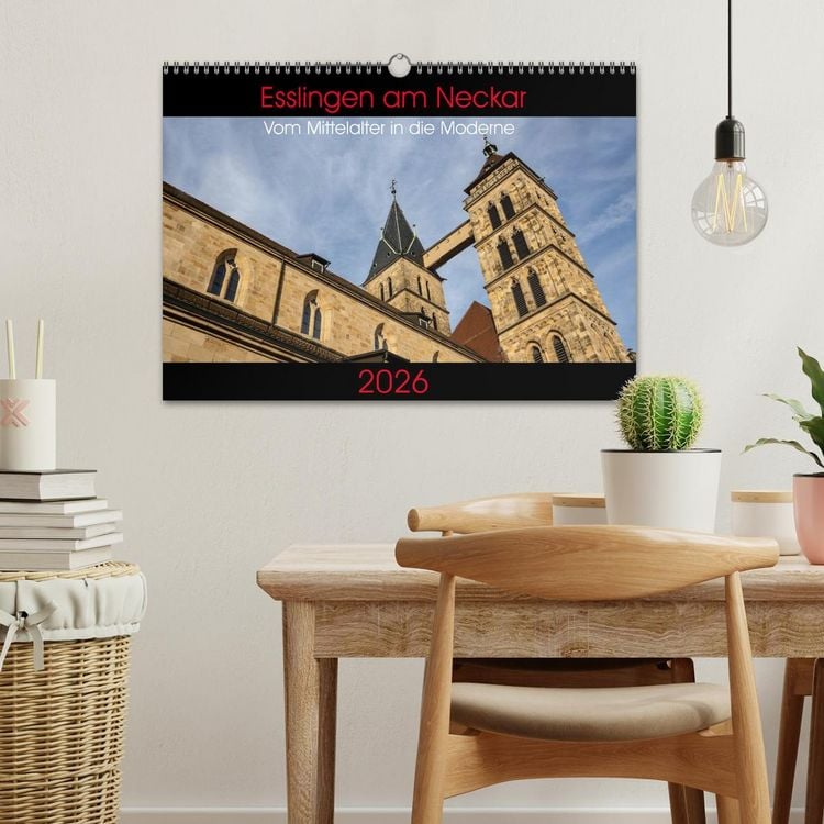 Produktbild: Esslingen am Neckar - Vom Mittelalter in die Moderne (Wandkalender 2026 DIN A3 quer), CALVENDO Monatskalender