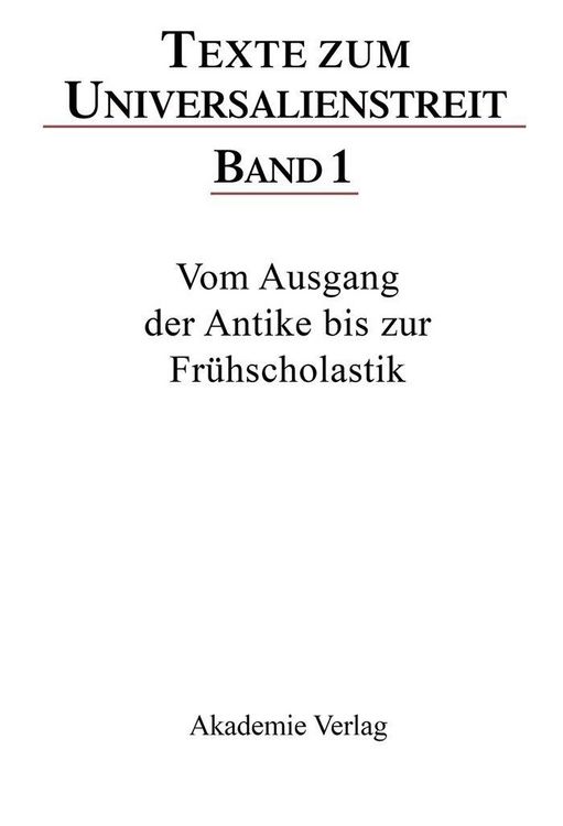 Produktbild: Vom Ausgang der Antike bis zur Fr&uuml;hscholastik
