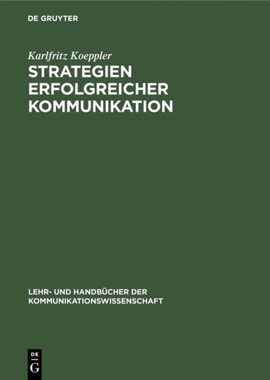 Produktbild: Strategien erfolgreicher Kommunikation