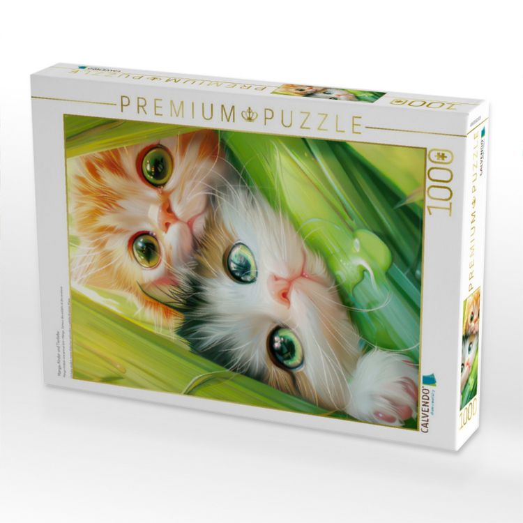 Produktbild: CALVENDO Puzzle Manga-Kinder und Tierliebe | 1000 Teile Lege-Gr&ouml;&szlig;e 64x48cm Foto-Puzzle f&uuml;r gl&uuml;ckliche Stunden