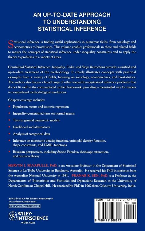 Produktbild: Constrained Statistical Inference