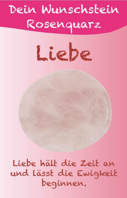 Produktbild: Dein Wunschstein, Rosenquarz - Liebe