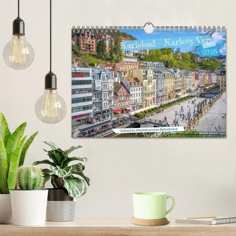 Produktbild: Karlsbad / Karlovy Vary - Kleinod im Westb&ouml;hmischen B&auml;derdreieck (Wandkalender 2026 DIN A4 quer), CALVENDO Monatskalender
