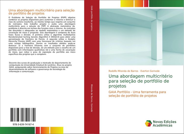 Produktbild: Uma abordagem multicrit&eacute;rio para sele&ccedil;&atilde;o de portf&oacute;lio de projetos