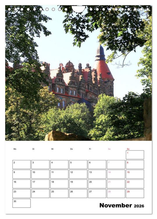Produktbild: Schloss F&uuml;rstenstein in Polen - ein Reiseplaner (Wandkalender 2026 DIN A4 hoch), CALVENDO Monatskalender