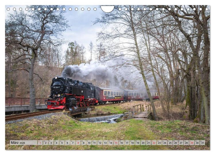 Produktbild: Volldampf durch den Harz (Wandkalender 2026 DIN A4 quer), CALVENDO Monatskalender