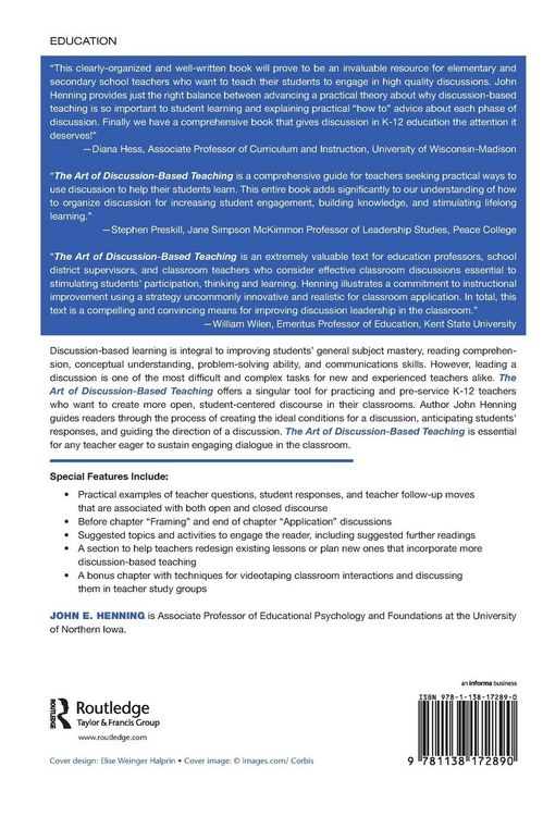 Produktbild: The Art of Discussion-Based Teaching