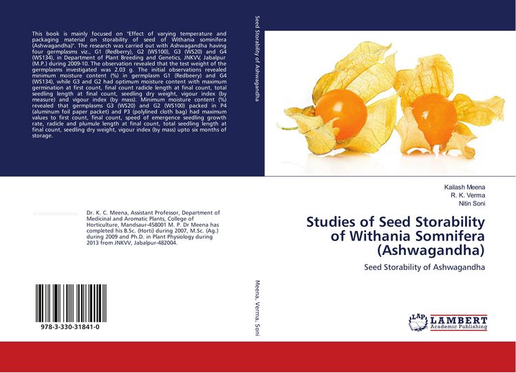 Produktbild: Studies of Seed Storability of Withania Somnifera (Ashwagandha)