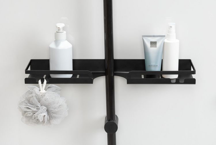 Produktbild: Turbo-Loc&reg; Duschstangencaddy Mod. Altarella L, Schwarz, aus Edelstahl