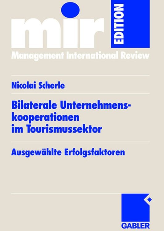 Produktbild: Bilaterale Unternehmenskooperationen im Tourismussektor