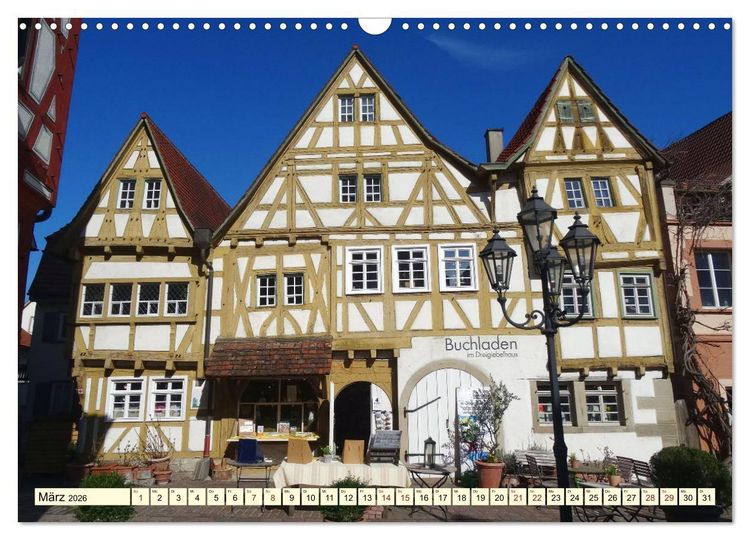 Produktbild: Unterwegs in Besigheim (Wandkalender 2026 DIN A3 quer), CALVENDO Monatskalender