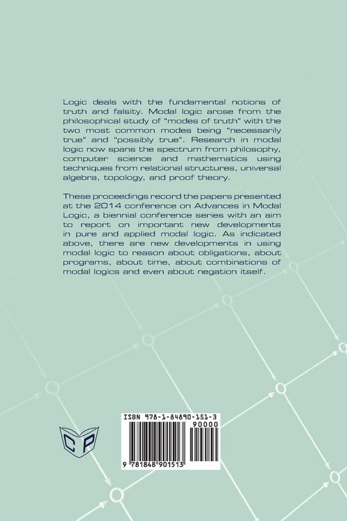 Produktbild: Advances in Modal Logic Volume 10