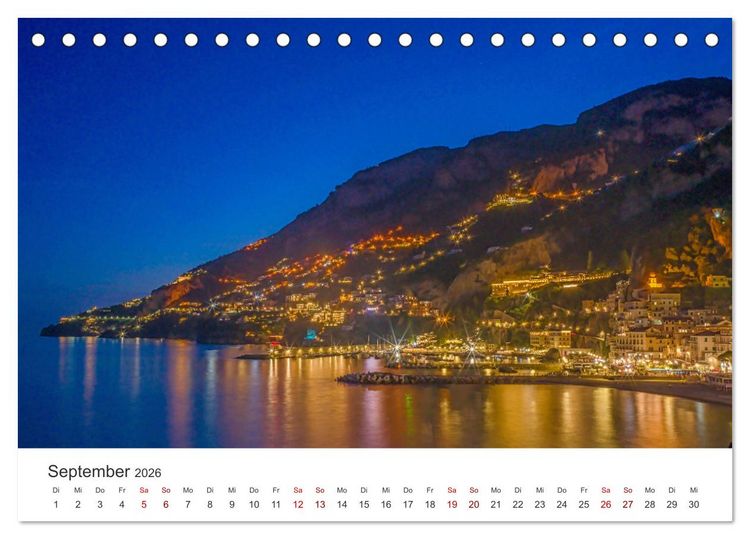Produktbild: Malerische Amalfik&uuml;ste (Tischkalender 2026 DIN A5 quer), CALVENDO Monatskalender