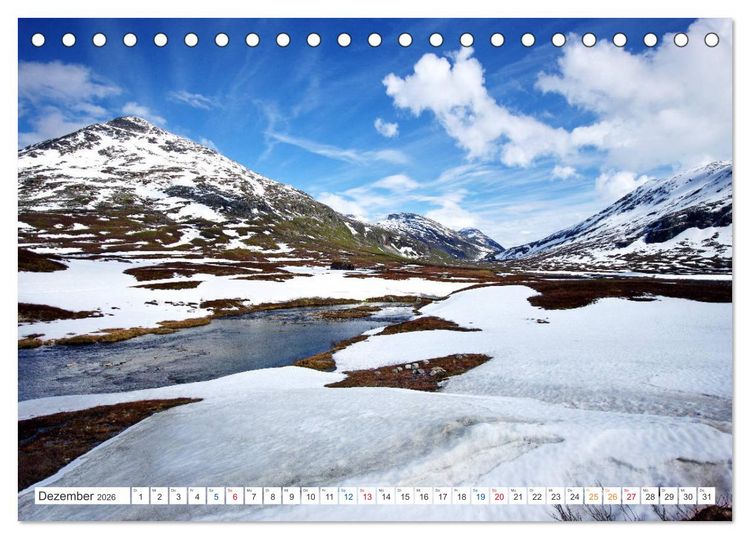 Produktbild: Norwegen PUR (Tischkalender 2026 DIN A5 quer), CALVENDO Monatskalender