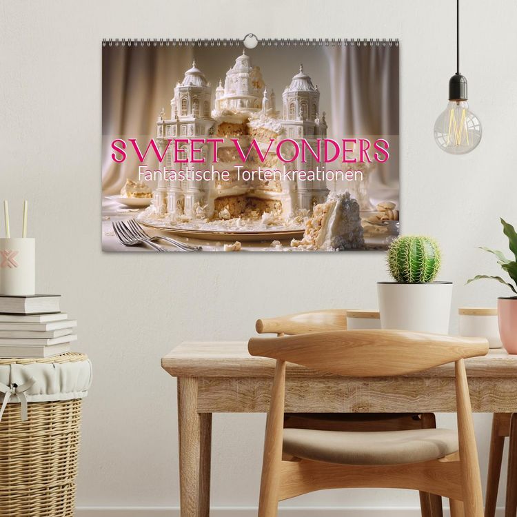 Produktbild: Sweet Wonders. Fantastische Tortenkreationen (Wandkalender 2026 DIN A3 quer), CALVENDO Monatskalender