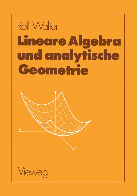 Produktbild: Lineare Algebra und analytische Geometrie
