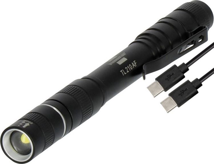 Produktbild: Brennenstuhl TL210 AF LED Taschenlampe mit USB-Schnittstelle akkubetrieben 200lm 13h