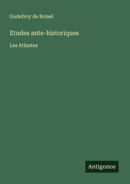 Produktbild: Etudes ante-historiques