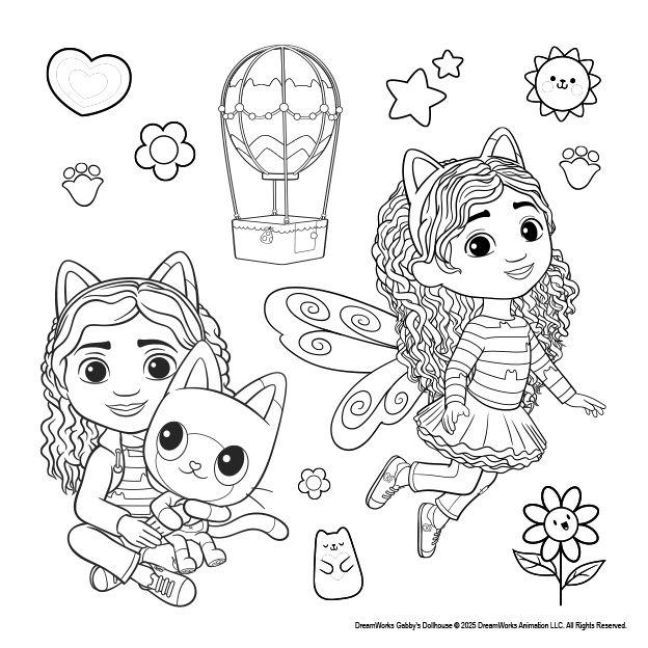 Produktbild: Gabby's Dollhouse: Meine sch&ouml;nsten Sticker zum Ausmalen