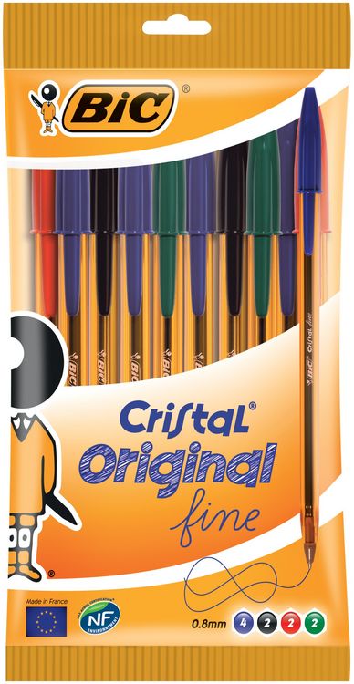 BIC Cristal Xtra Glatte Kugelschreiber – 1,0 Mm, Schwarz, 13 Stück Im Pack