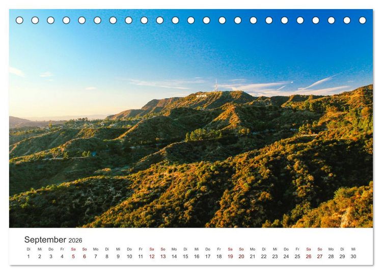 Produktbild: Los Angeles &ndash; Kalifornien (Tischkalender 2026 DIN A5 quer), CALVENDO Monatskalender