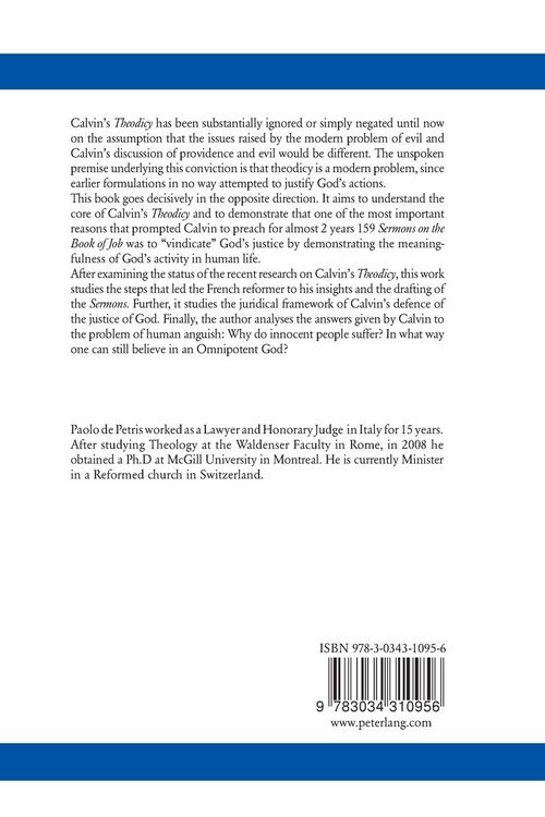 Produktbild: Calvin&rsquo;s &laquo;Theodicy&raquo;and the Hiddenness of God