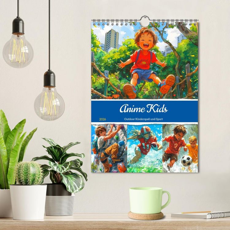 Produktbild: Anime Kids. Outdoor Kinderspa&szlig; und Sport (Wandkalender 2026 DIN A4 hoch), CALVENDO Monatskalender