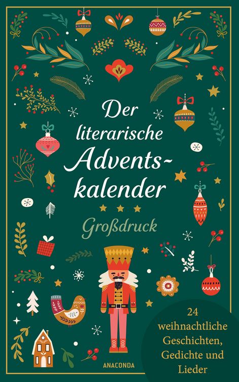 Produktbild: Der literarische Adventskalender. Gro&szlig;druck. 24 weihnachtliche Geschichten, Gedichte und Lieder