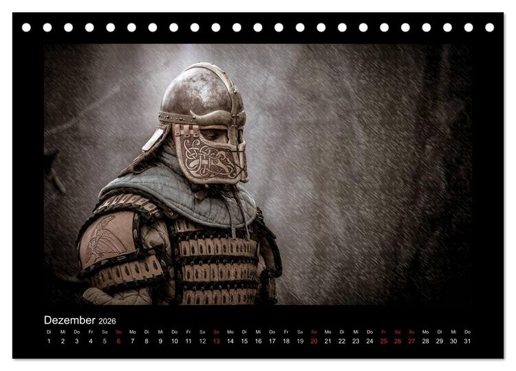 Produktbild: Wikinger und Krieger (Tischkalender 2026 DIN A5 quer), CALVENDO Monatskalender