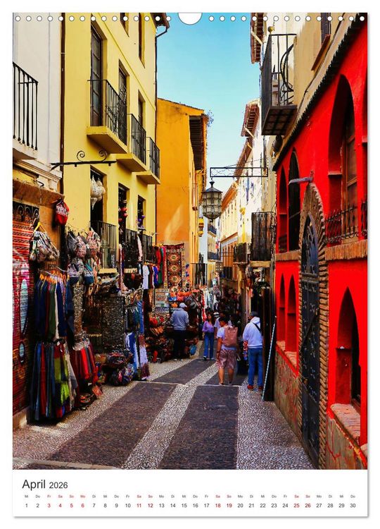 Produktbild: Andalusien - Malerische Gassen (Wandkalender 2026 DIN A3 hoch), CALVENDO Monatskalender
