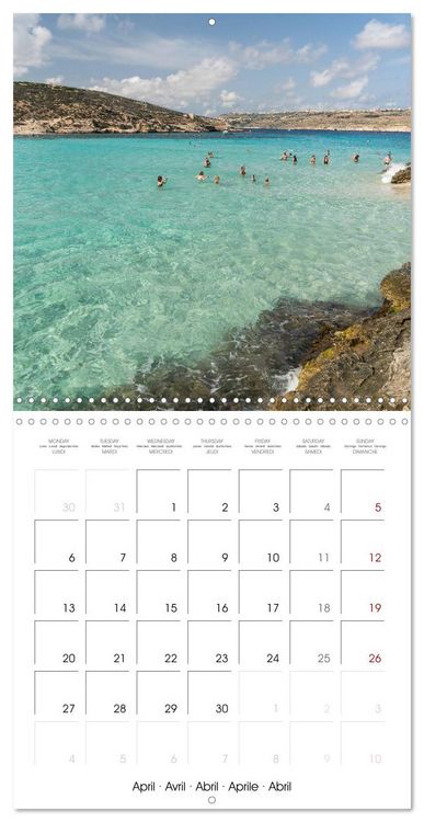 Produktbild: Malta - Gozo and Comino (Wall Calendar 2026 12 &times; 12 Inch) CALVENDO 12 Month Wall Calendar