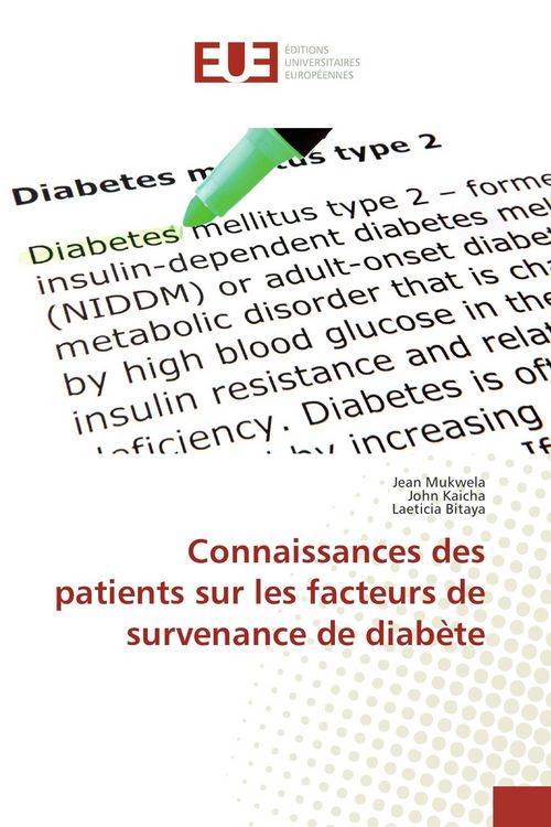 Produktbild: Connaissances des patients sur les facteurs de survenance de diab&egrave;te