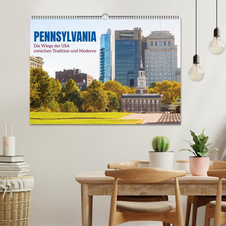 Produktbild: Pennsylvania. Die Wiege der USA zwischen Tradition und Moderne (Wandkalender 2026 DIN A2 quer), CALVENDO Monatskalender