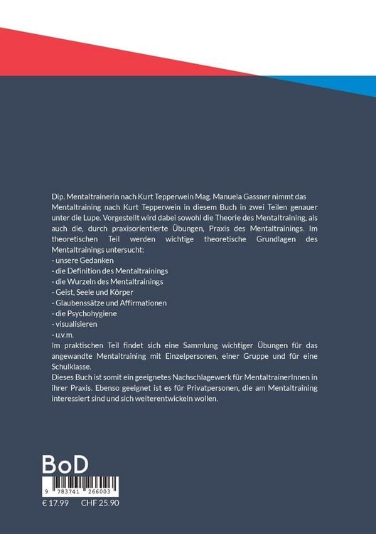 Produktbild: Theorie und Praxis des Mentaltrainings nach Kurt Tepperwein