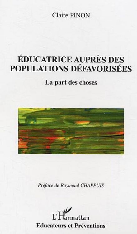Produktbild: Educatrice aupr&egrave;s des populations d&eacute;favoris&eacute;es