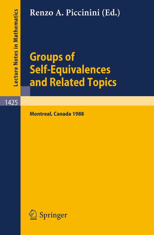 Produktbild: Groups of Self-Equivalences and Related Topics
