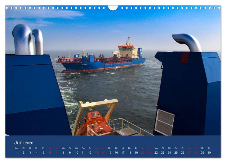 Produktbild: Schiffe - Begegnungen auf Nord- und Ostsee (Wandkalender 2026 DIN A3 quer), CALVENDO Monatskalender
