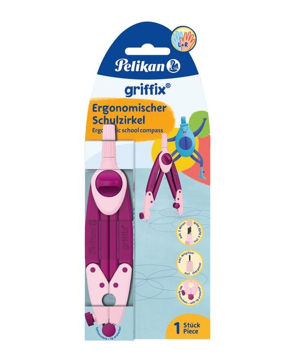 Produktbild: Pelikan Zirkel griffix Sweetberry mit Spitzenschutz