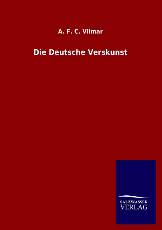 Produktbild: Die Deutsche Verskunst
