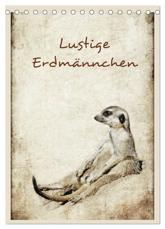 Produktbild: Lustige Erdm&auml;nnchen (Tischkalender 2026 DIN A5 hoch), CALVENDO Monatskalender