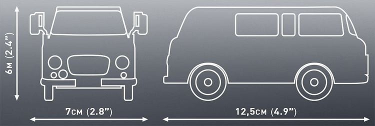 Produktbild: COBI Youngtimer 24600 - Barkas B1000, Bausatz 1:35, 147 Klemmbausteine
