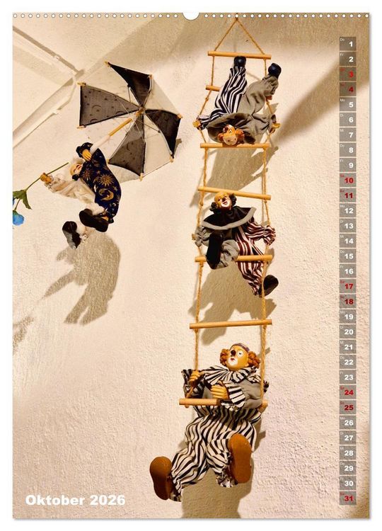 Produktbild: Leben, lachen, Narren (Wandkalender 2026 DIN A2 hoch), CALVENDO Monatskalender