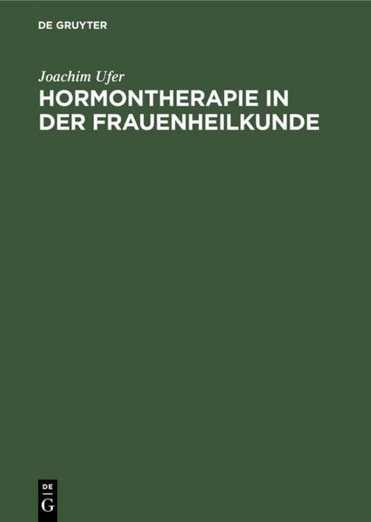 Produktbild: Hormontherapie in der Frauenheilkunde