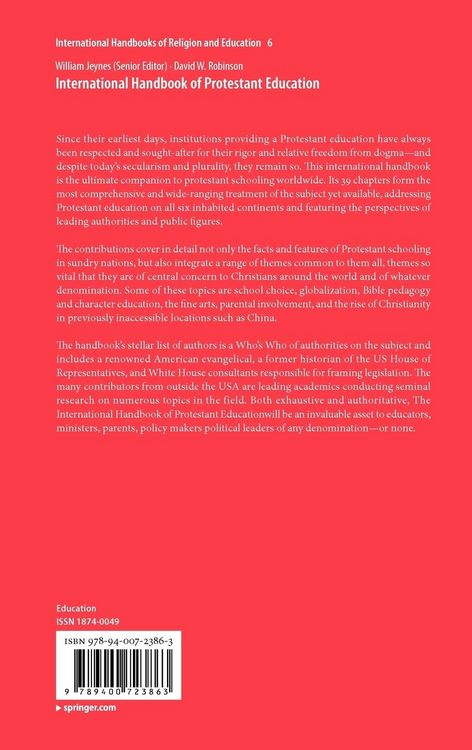 Produktbild: International Handbook of Protestant Education