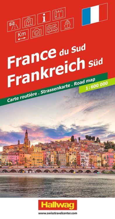 Produktbild: Hallwag Strassenkarte Frankreich S&uuml;d 1:600.000