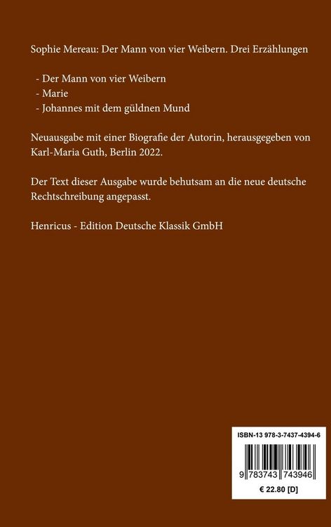 Produktbild: Der Mann von vier Weibern