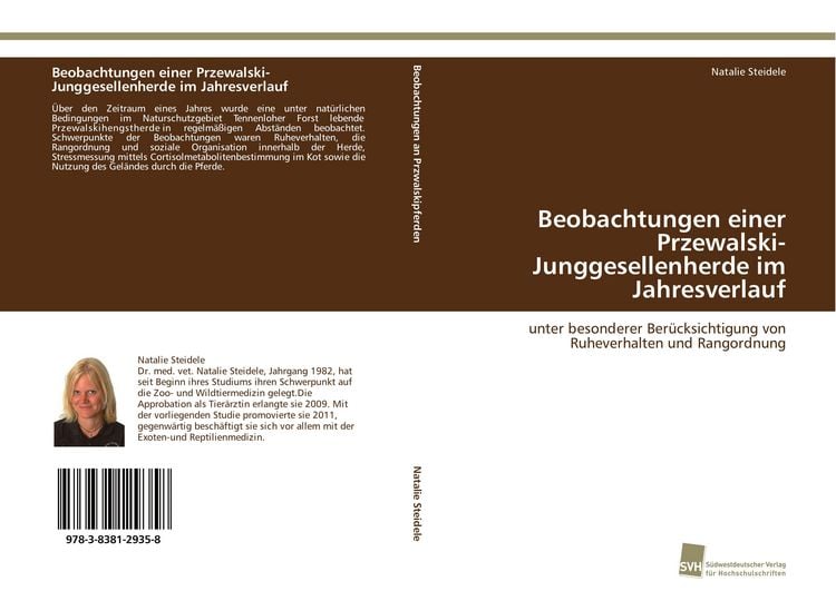 Produktbild: Beobachtungen einer Przewalski-Junggesellenherde im Jahresverlauf