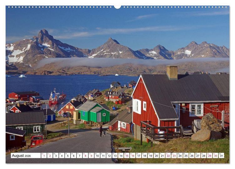 Produktbild: Gr&ouml;nland - Wildes, weites Land (hochwertiger Premium Wandkalender 2026 DIN A2 quer), Kunstdruck in Hochglanz