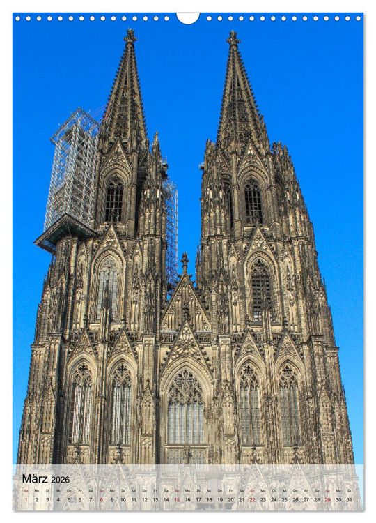 Produktbild: Kirchen in K&ouml;ln - Highlights und Geheimtipps (Wandkalender 2026 DIN A3 hoch), CALVENDO Monatskalender